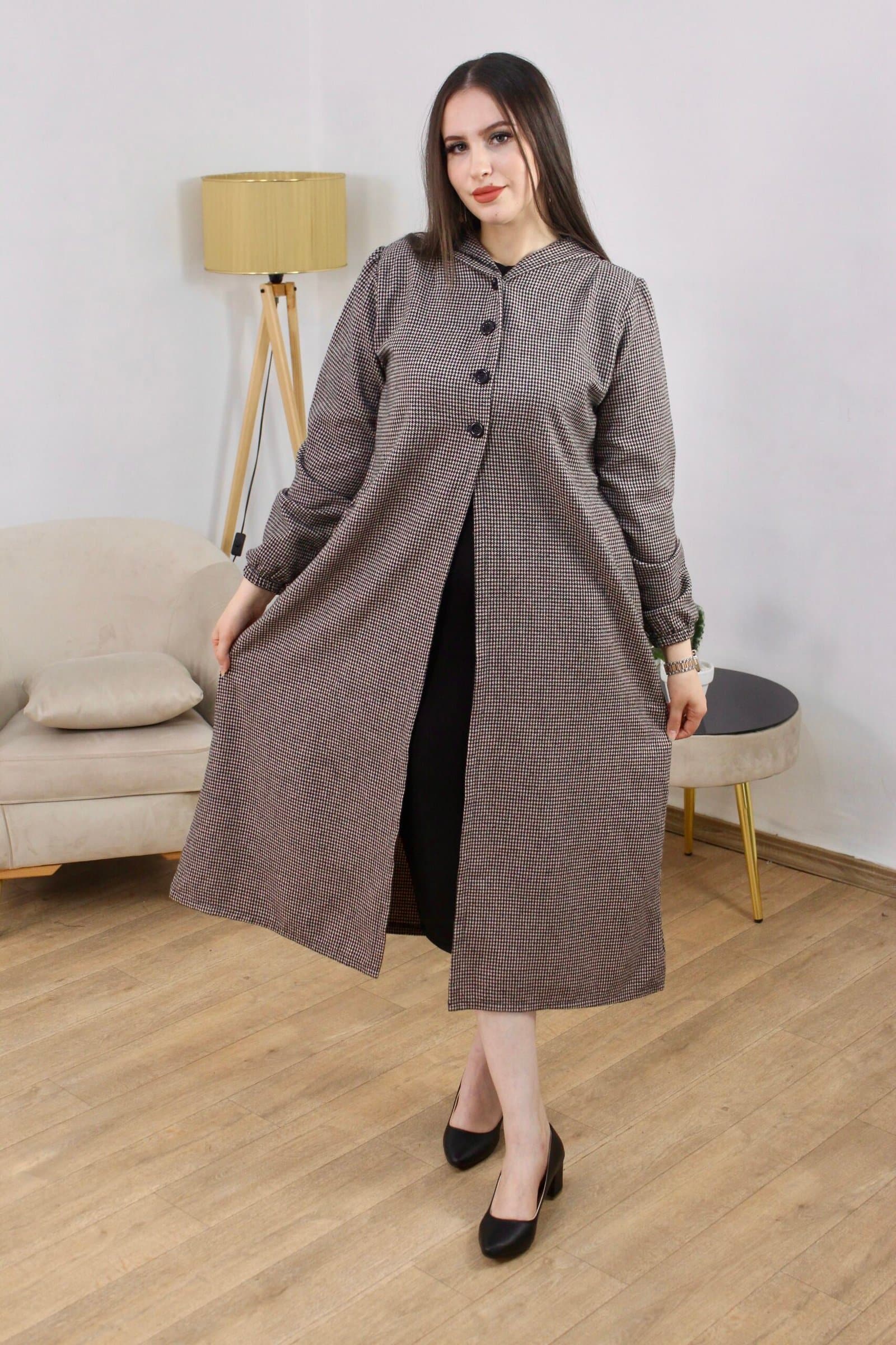 Menteau à carreaux tendance 2025 - الصورة 3